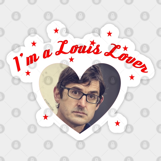 Louis Theroux Lover Sticker by Therouxgear